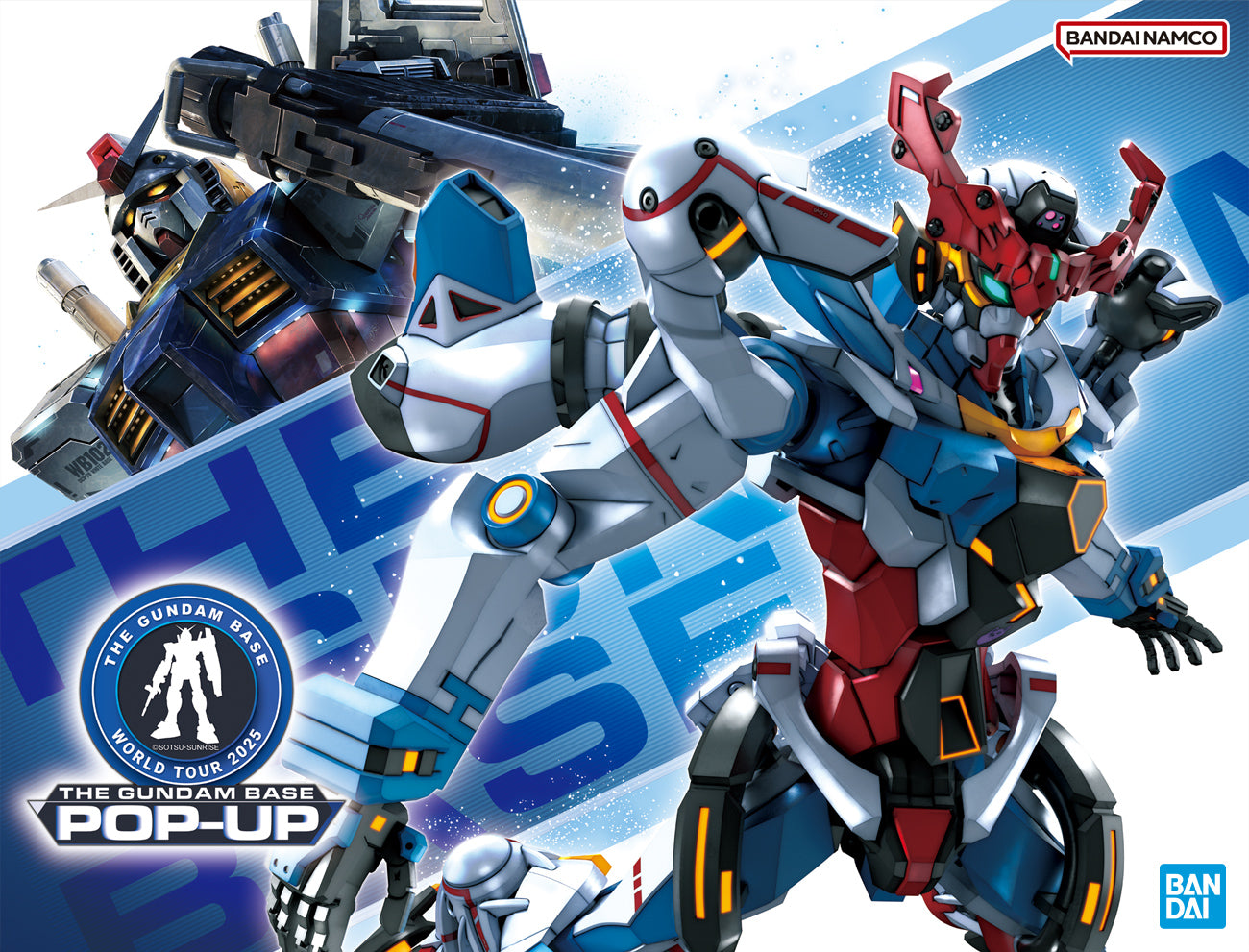Official The Gundam Base Pop-Up World Tour 2025 key visual from Hobbyco's Sydney event page