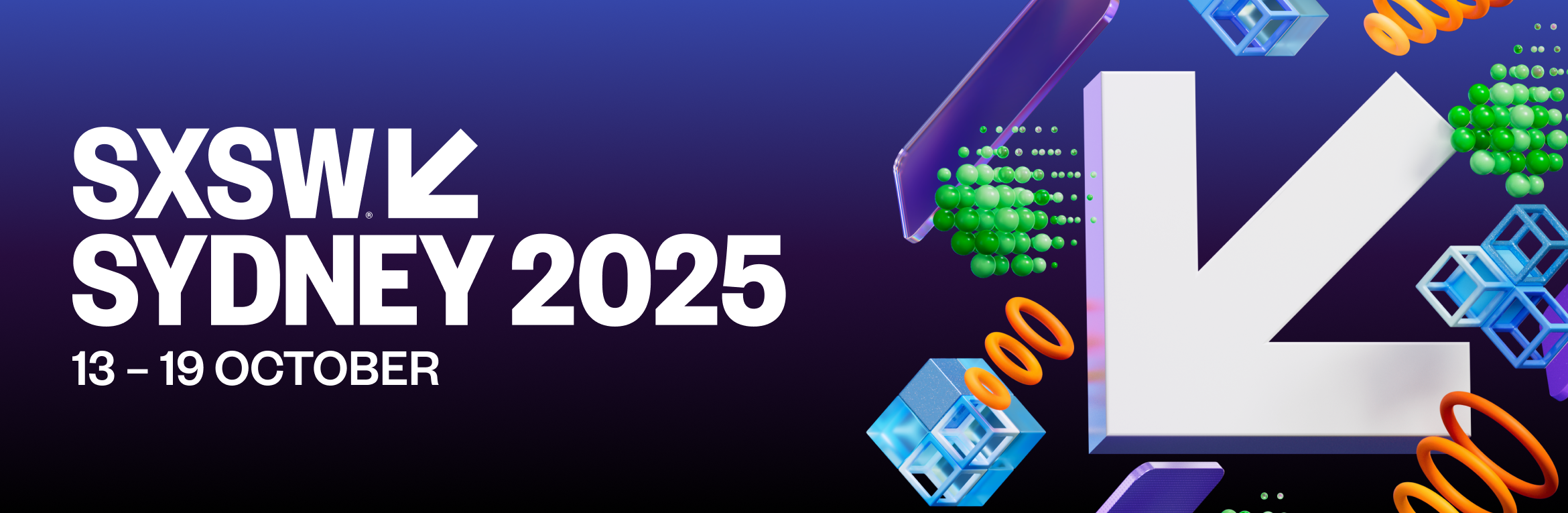 Official SXSW Sydney 2025 festival key visual, not a Games Festival-specific poster
