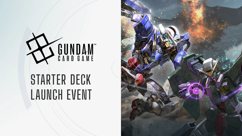 Official Anime Kaika Gundam Card Game ST07 / ST08 starter-deck launch artwork for January 2026