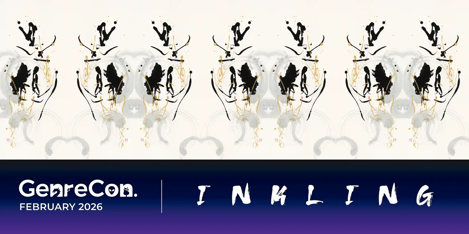 Official organiser artwork for GenreCon 2026: Inkling