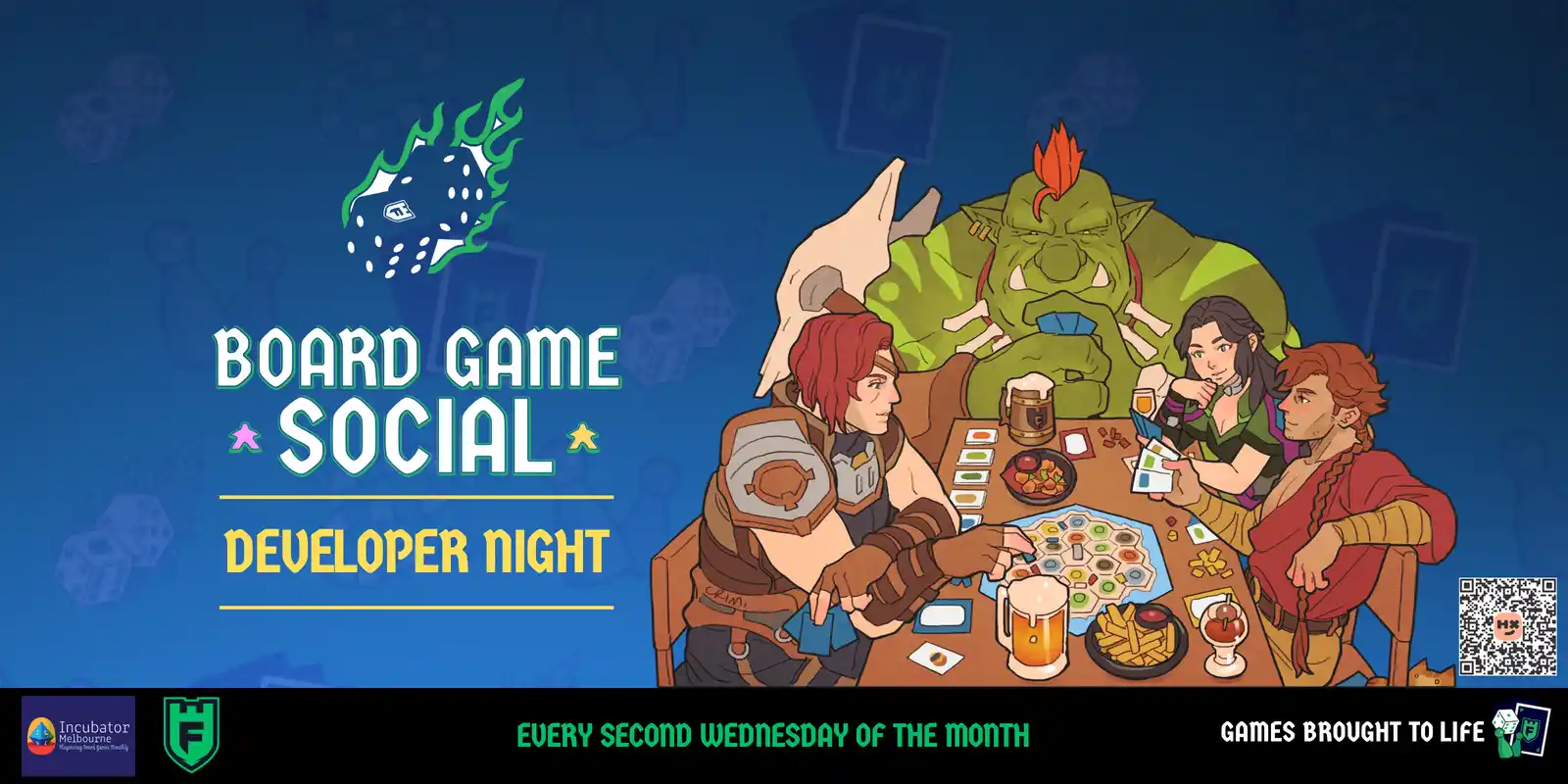 Official artwork for Fortress Board Game Developer Night