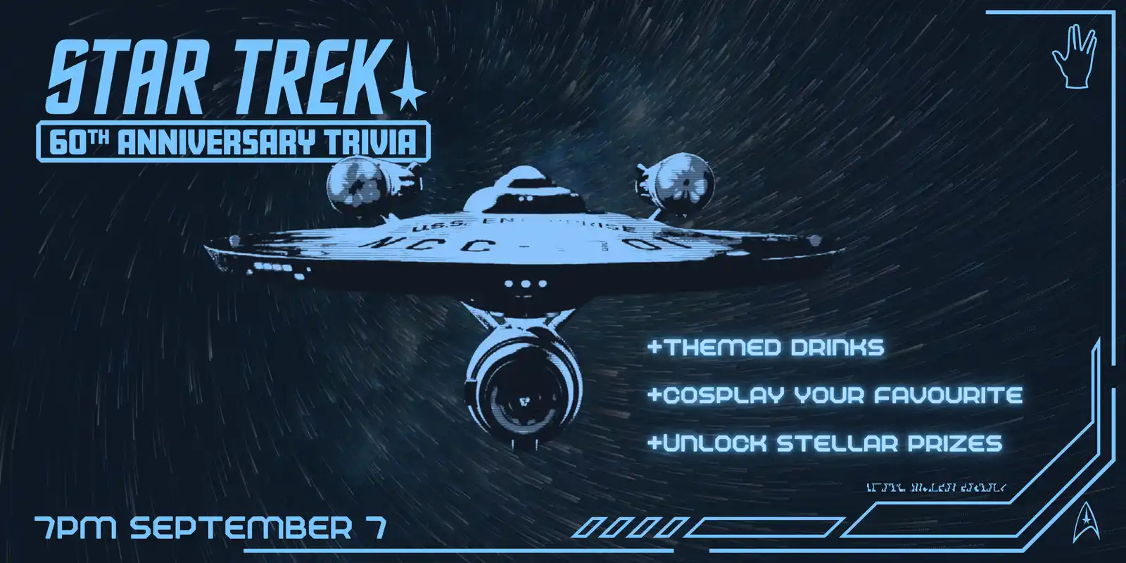 Official artwork for Star Trek 60th Anniversary Trivia