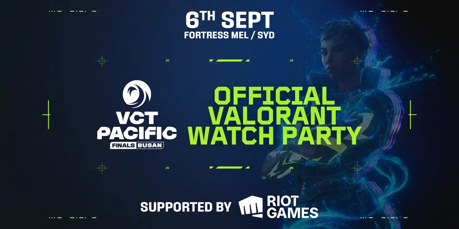 Official artwork for VALORANT VCT Pacific Stage 2 Final Watch Party