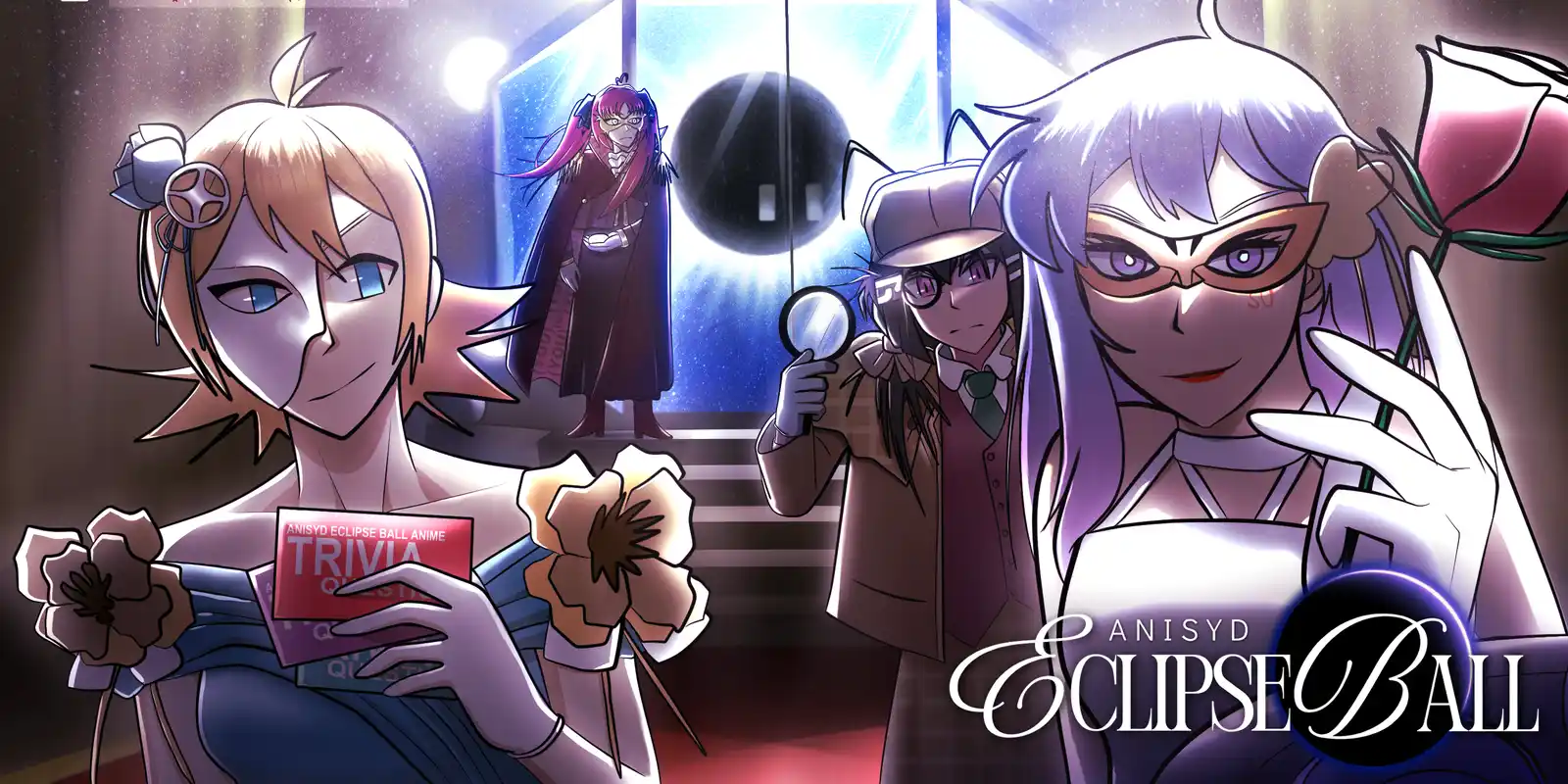 Official artwork for the AnimeUNSW × SUAnime mask-making workshop
