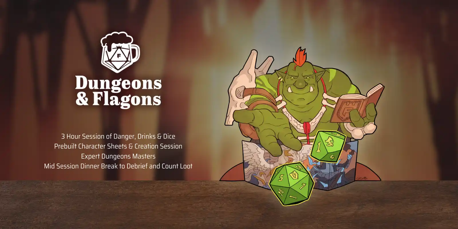 Official Fortress Dungeons & Flagons series poster